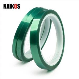 Nastro adesivo in silicone poliestere verde ad alta temperatura